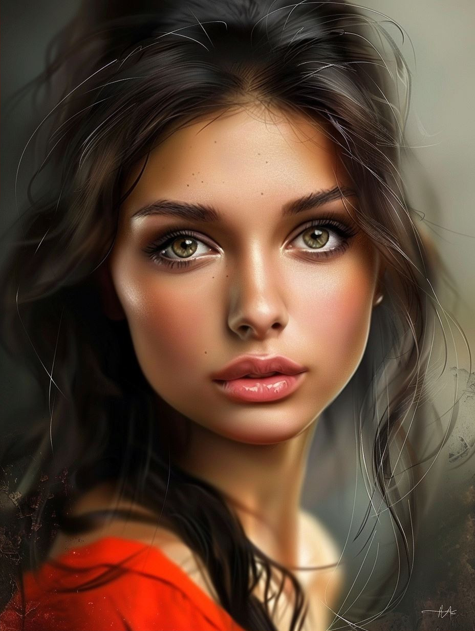 Ethereal Gazes: A Study in Digital Beauty - Image 2