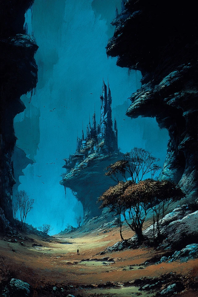 Azure Nocturne Portrait - Image 2