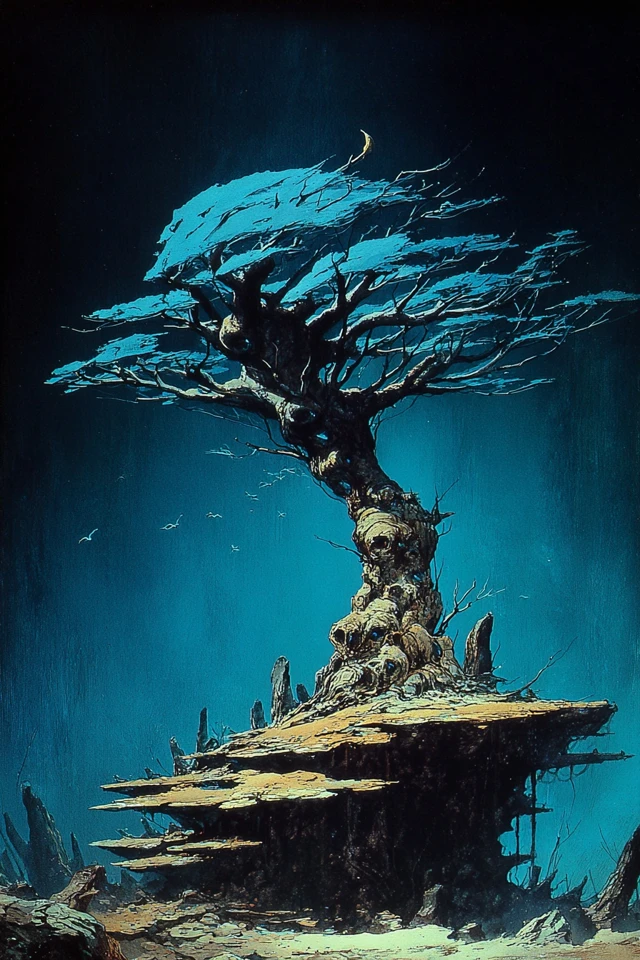 Azure Nocturne Portrait - Image 5