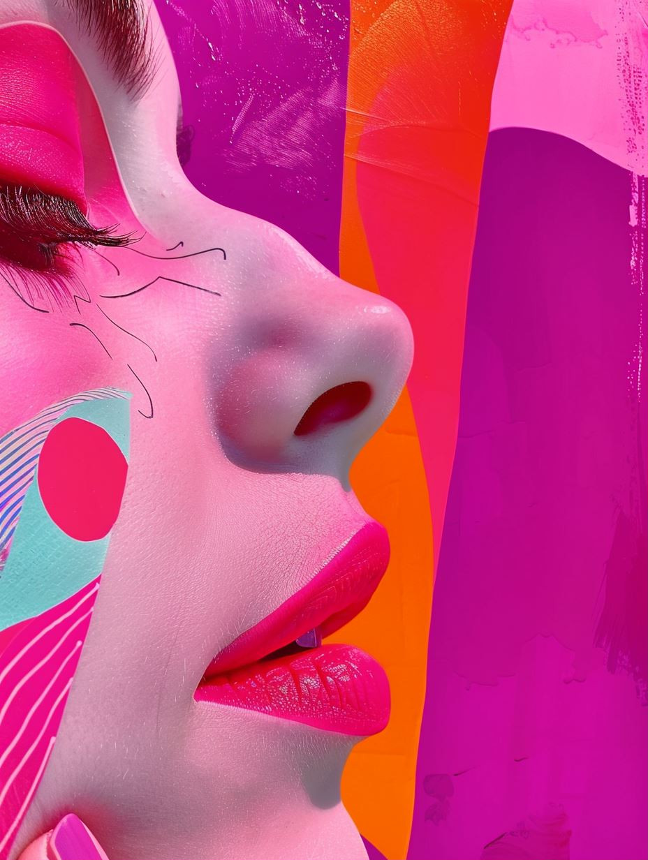 Neon Dreams: A Fusion of Color - Image 1