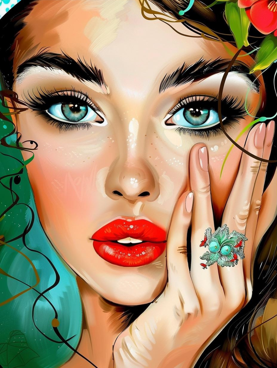 Vibrant Floral Feminine Portraits - Image 3