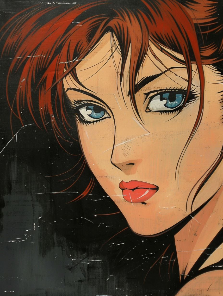 Anime Style Female Portrait Art Study - Image 2