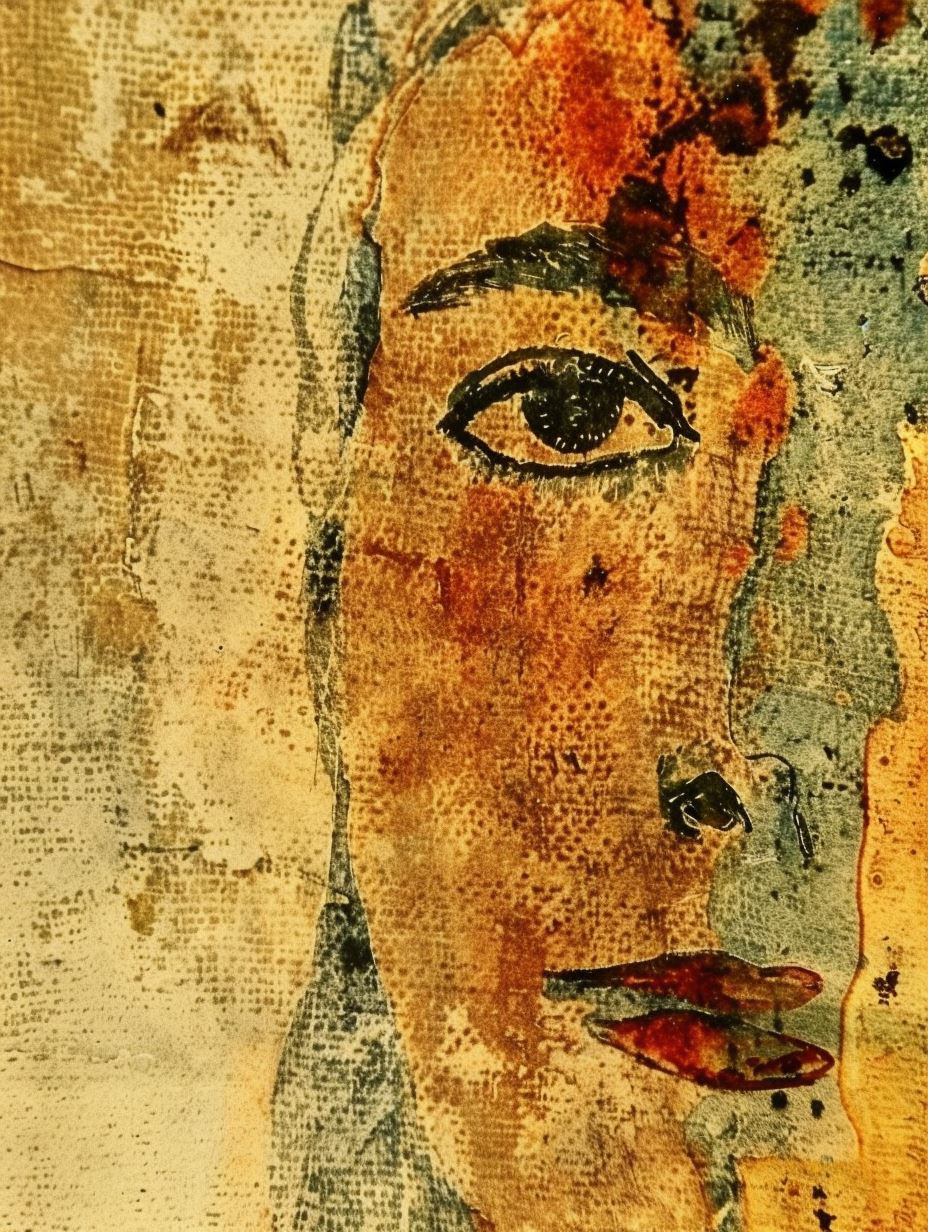Rustic Ochre Portrait Study - Image 3