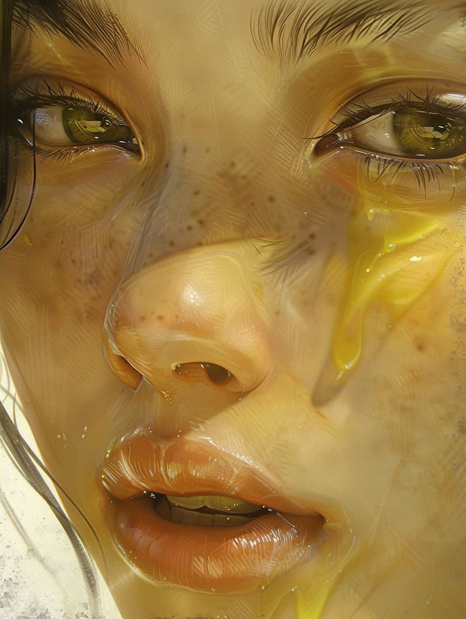 Liquid Gold Ethereal Portrait - Image 2