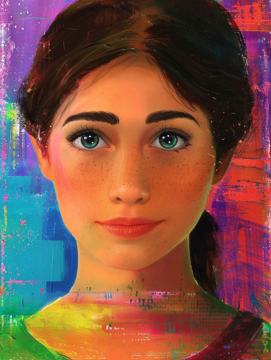 Vibrant Multidimensional Portrait Study - Image 1