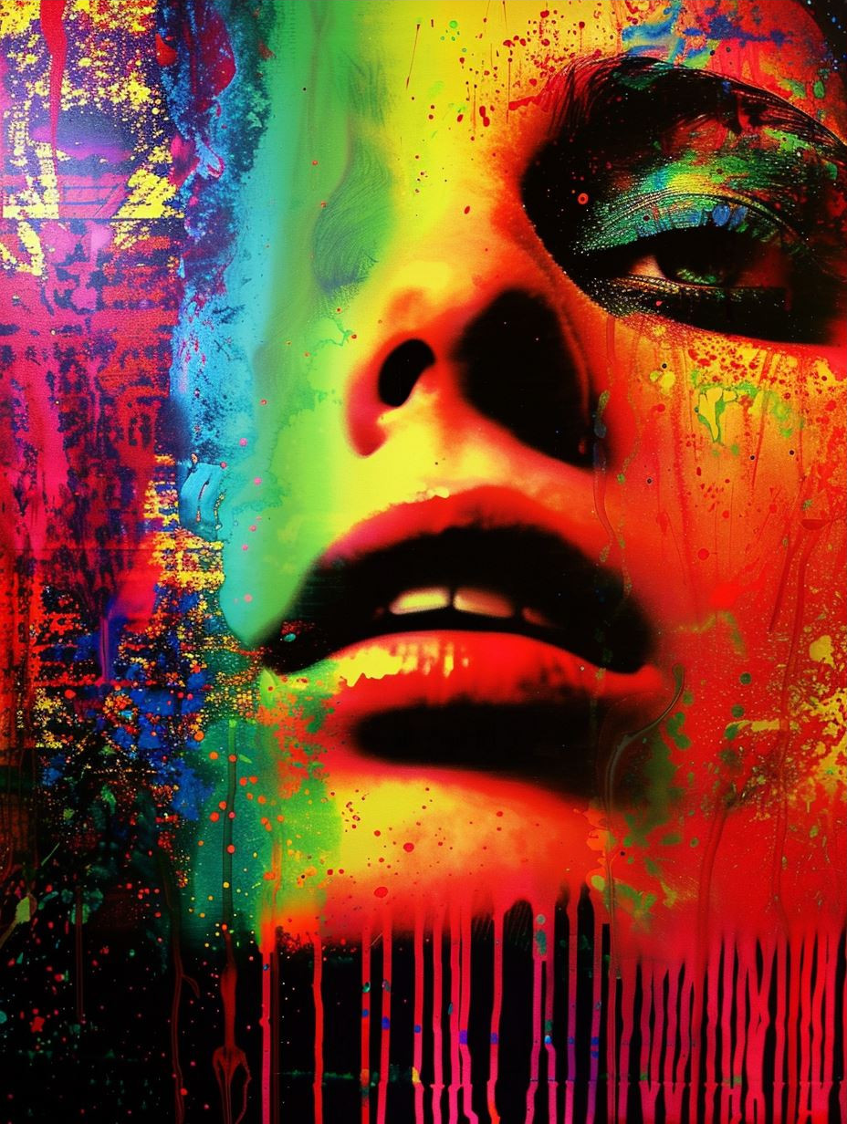 Neon Visions: A Quadtych of Color - Image 3