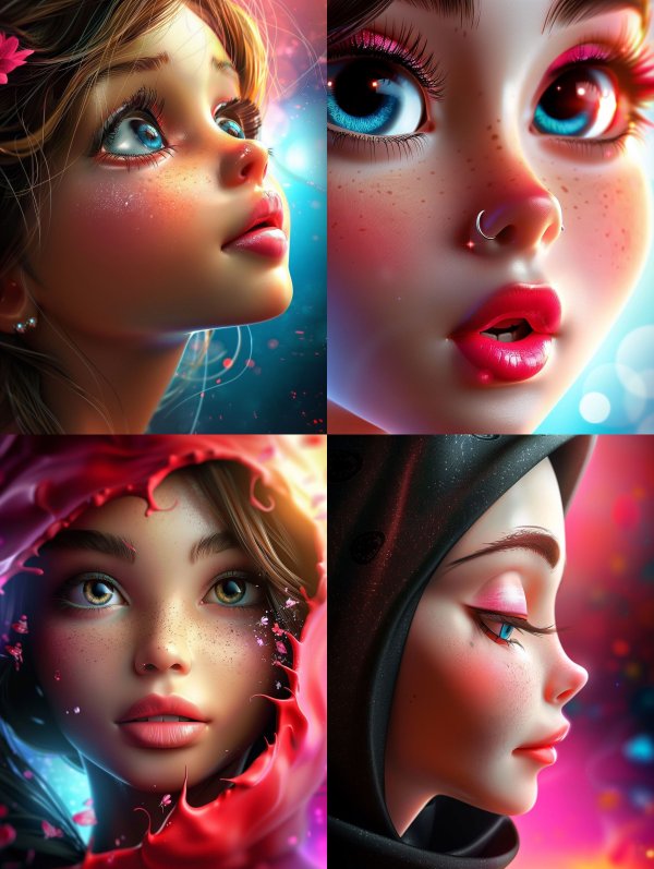 Dreamy Digital Portraits of Ethereal Girls