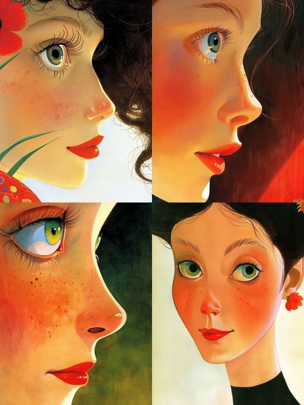 Radiant Gazes in Four Dimensions