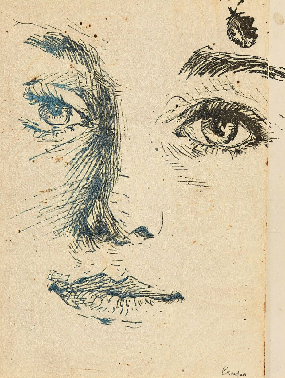 Etched Soul in Blue Ink - Image 1