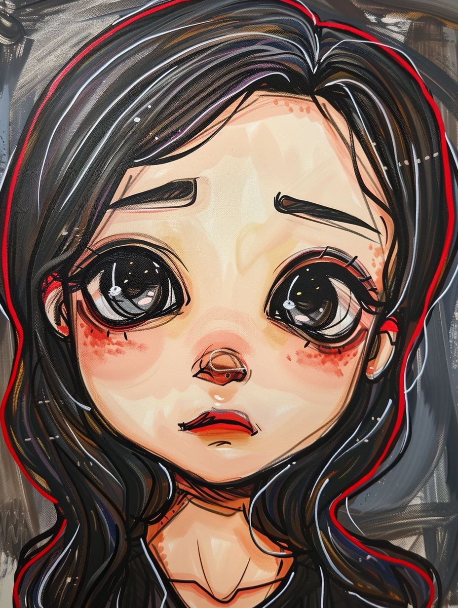 Melancholic Digital Portrait Series - Image 3
