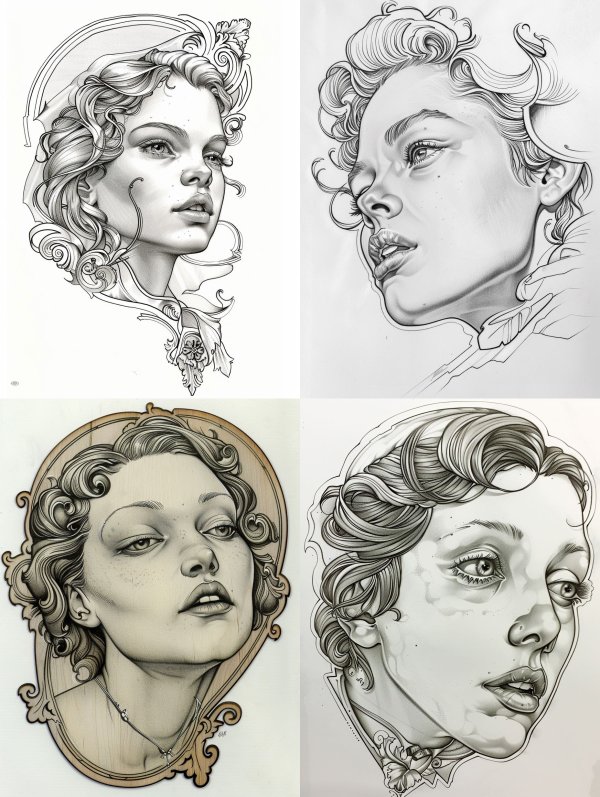 Ethereal Visions in Graphite