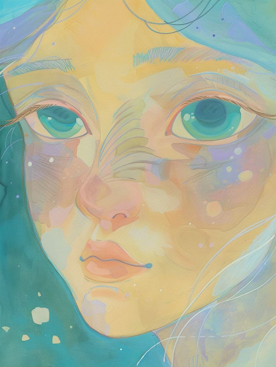Dreamy Portraits: From Sketch to Color - Image 1