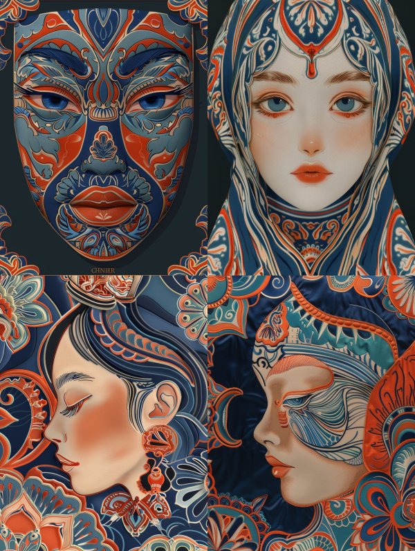 Intricate Ethereal Ornamental Portraits