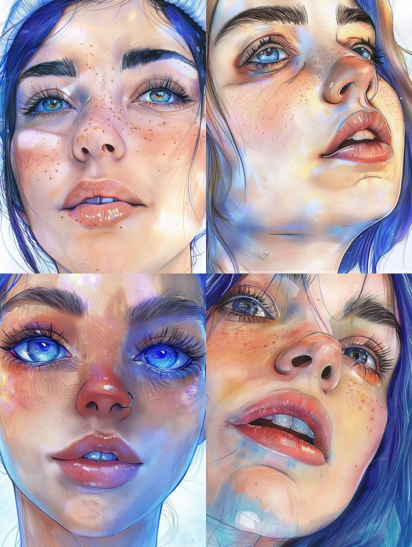 Ethereal Gaze: A Digital Portrait Study