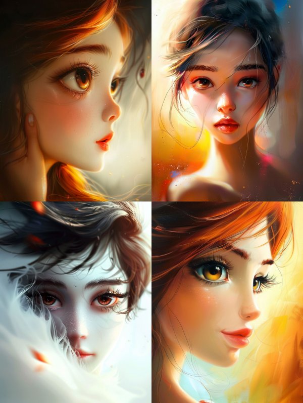 Ethereal Visions of Digital Beauty