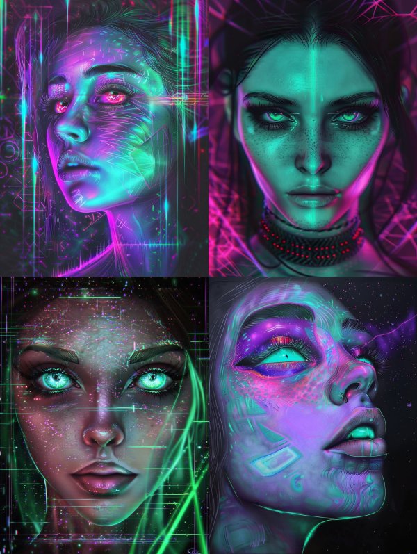 Neon Visions of the Cybernetic Future