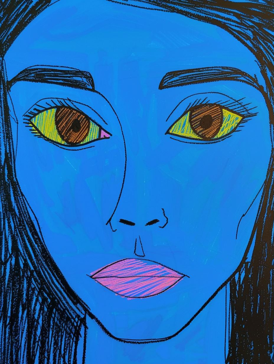 Surreal Neon Portrait Study - Image 1