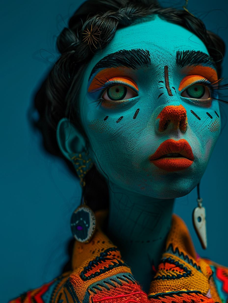 Azure Spirit of Ancient Folklore - Image 1