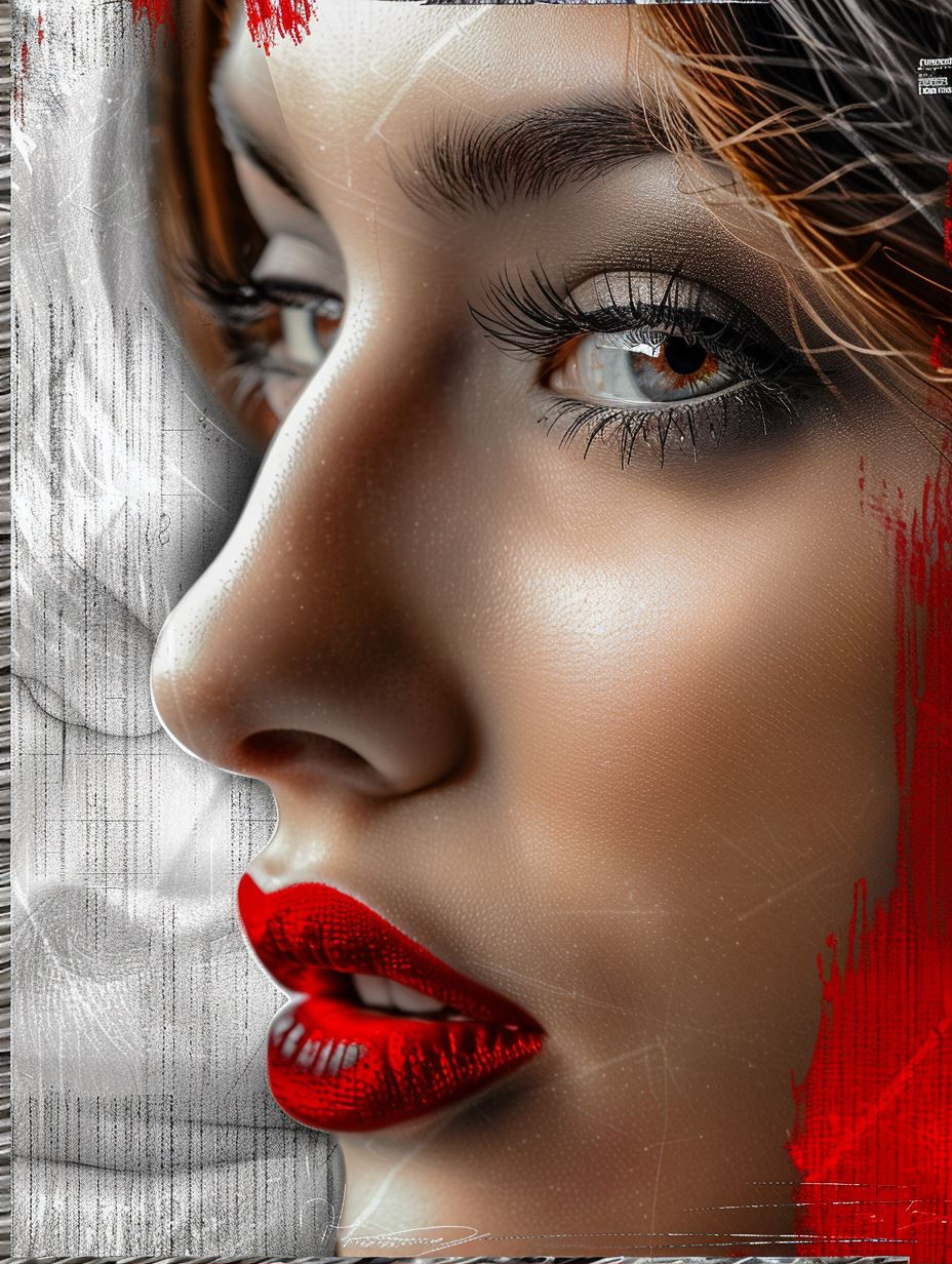 Crimson Lips and Ethereal Gazes - Image 2