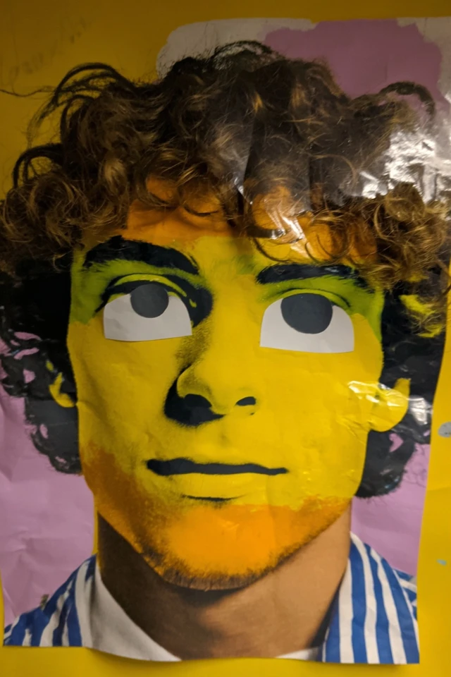 Neon Collage Portrait - Image 1