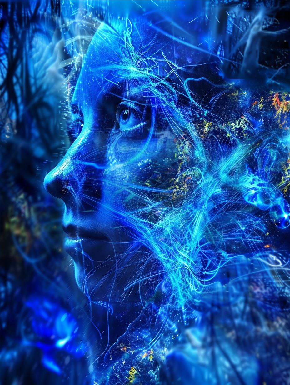Ethereal Luminescent Cosmic Portraits - Image 4