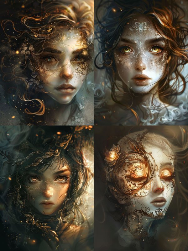 Ethereal Visions of Golden Mysticism