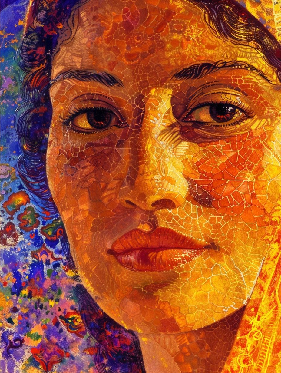 Golden Mosaic Portrait of Soul - Image 2