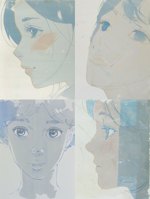Ethereal Gazes in Blue