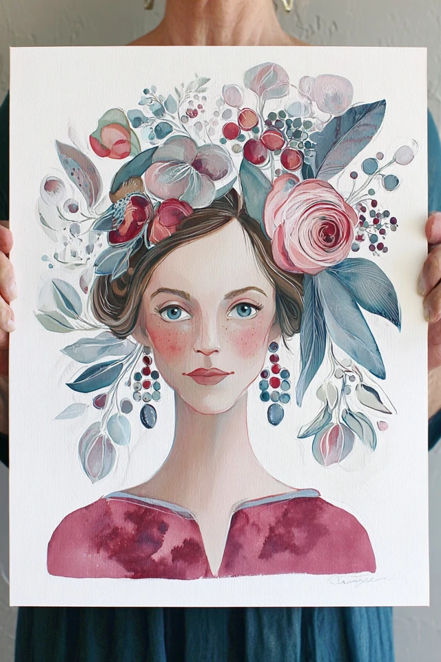 Floral Ethereal Muse - Image 1