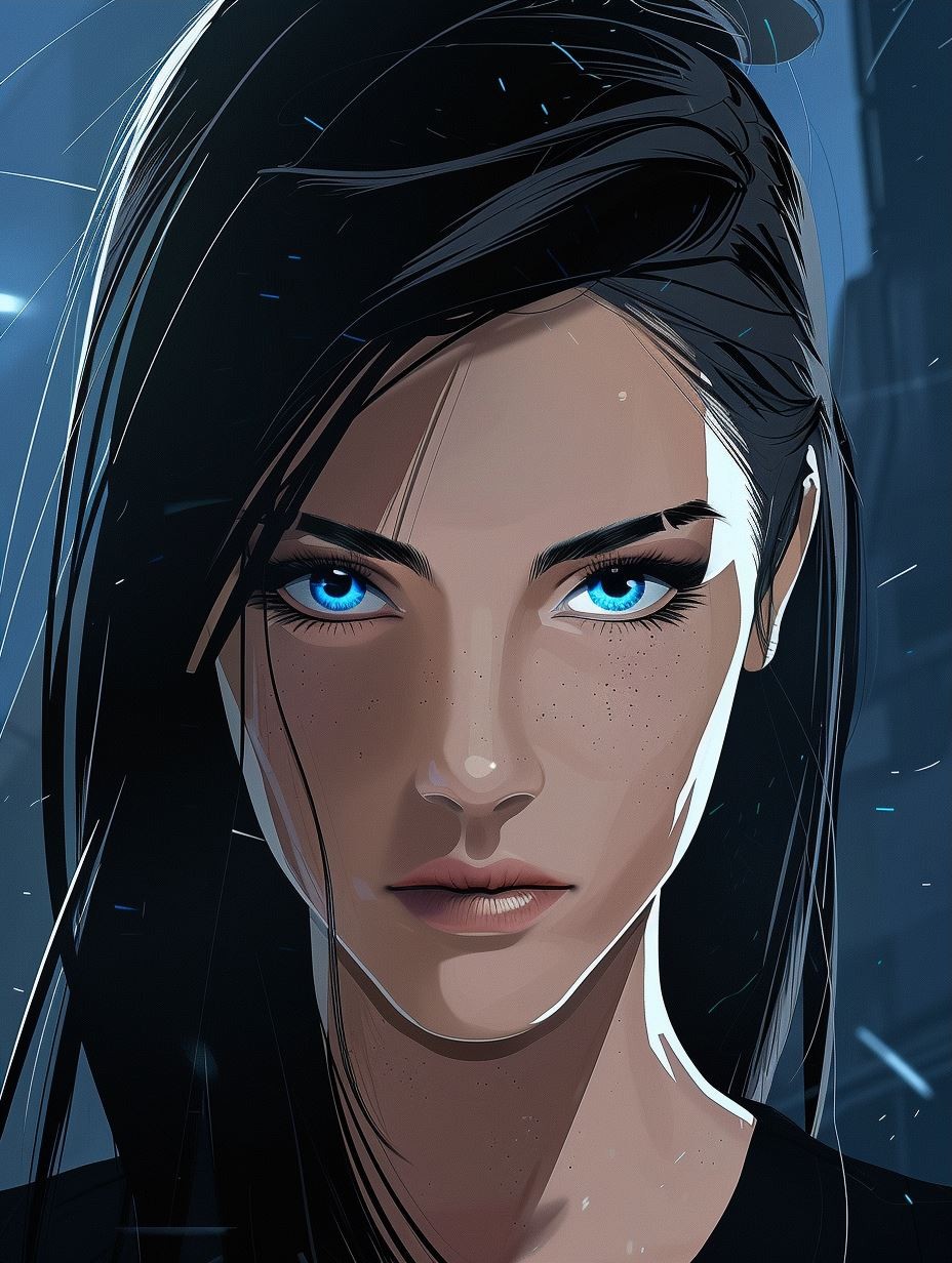 Neon Cybernetic Gaze - Image 3