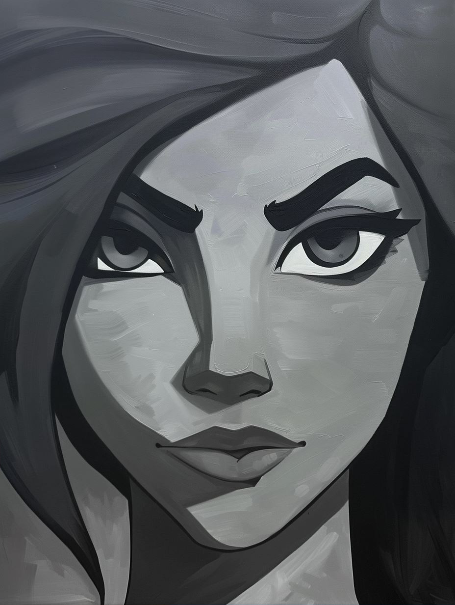 Digital Portraits of a Stylized Female Character - Image 2