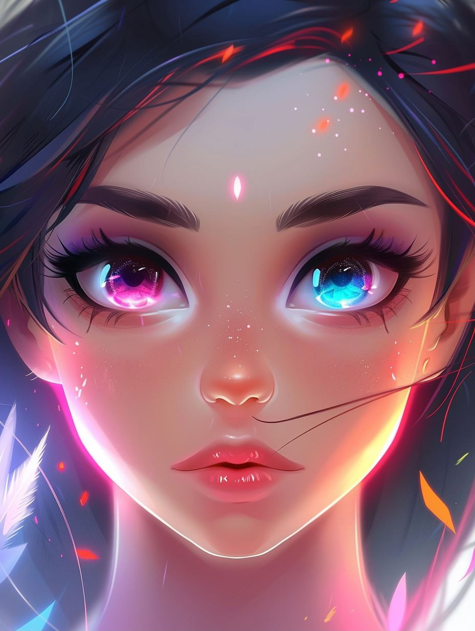 Ethereal Digital Portraiture Glow - Image 1