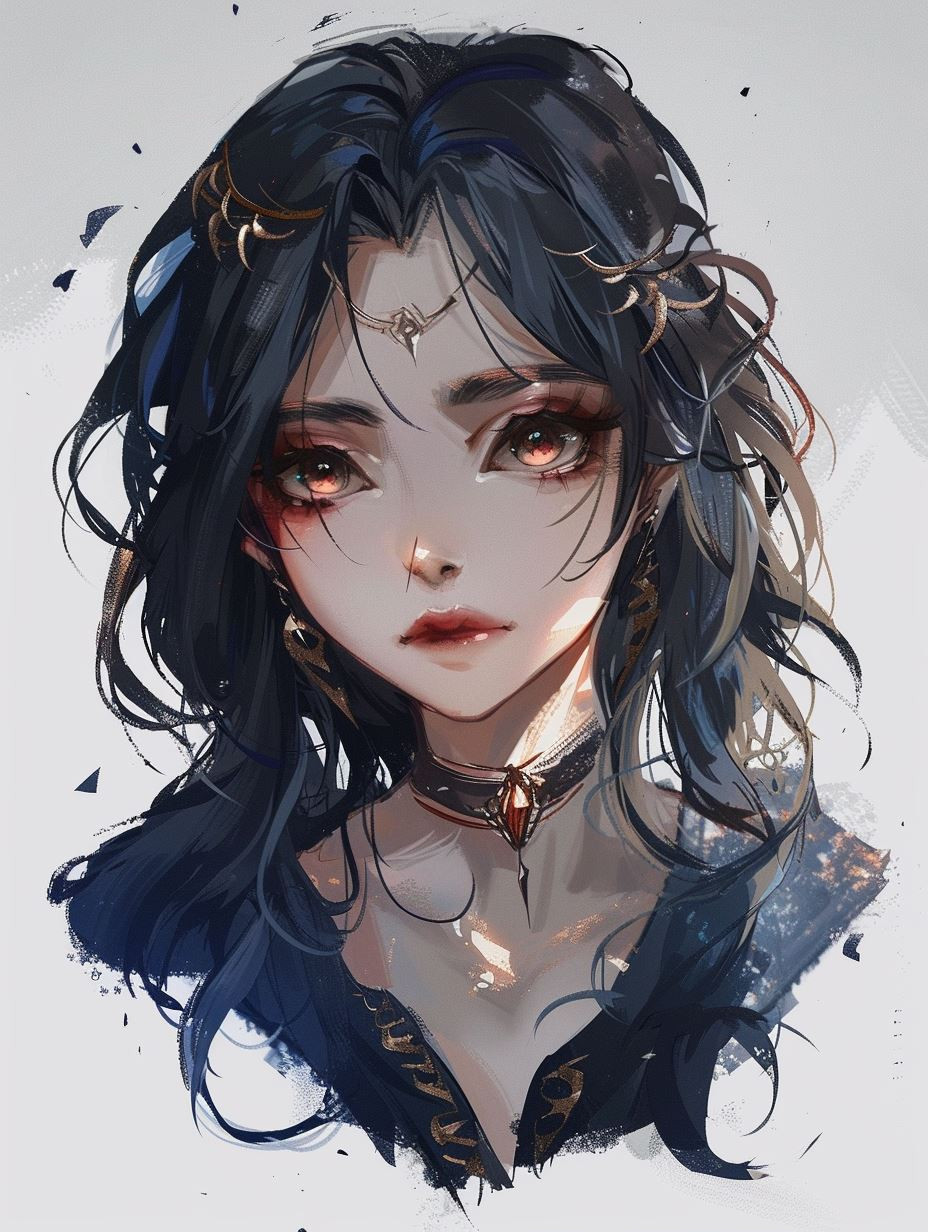 Ethereal Visions of Dark-Haired Beauties - Image 2