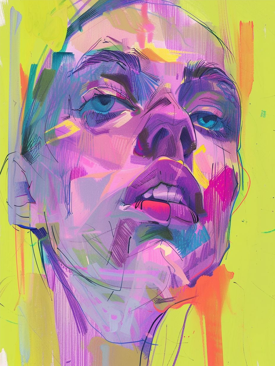 Neon Dreams: A Prism of Portraits - Image 4
