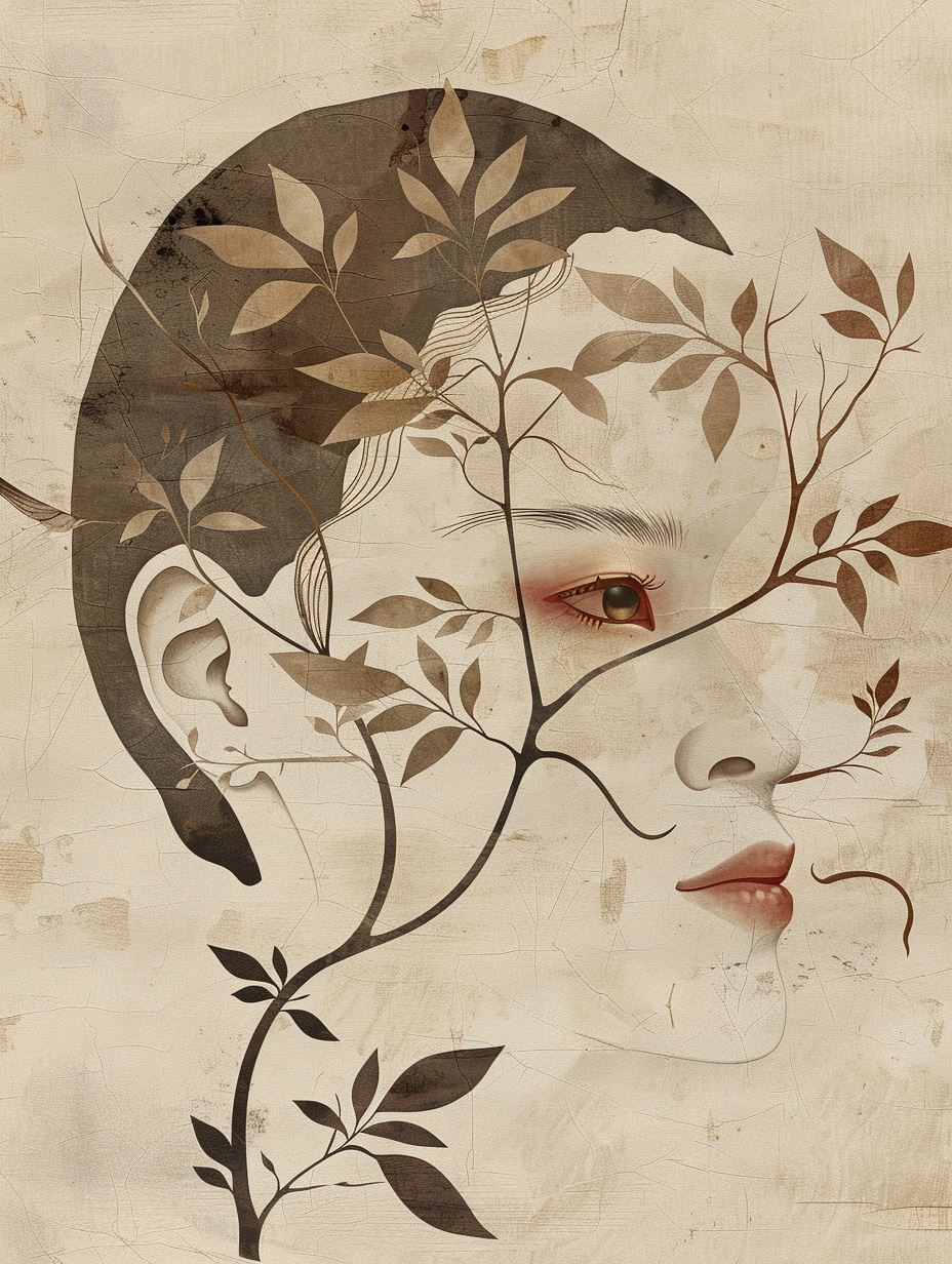 Ethereal Vintage Portrait Study - Image 4