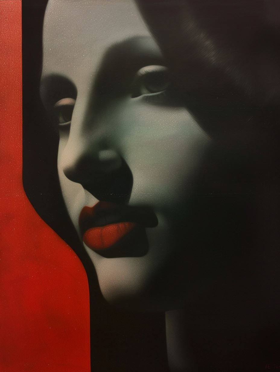 Crimson Shadows Noir Portraits - Image 3