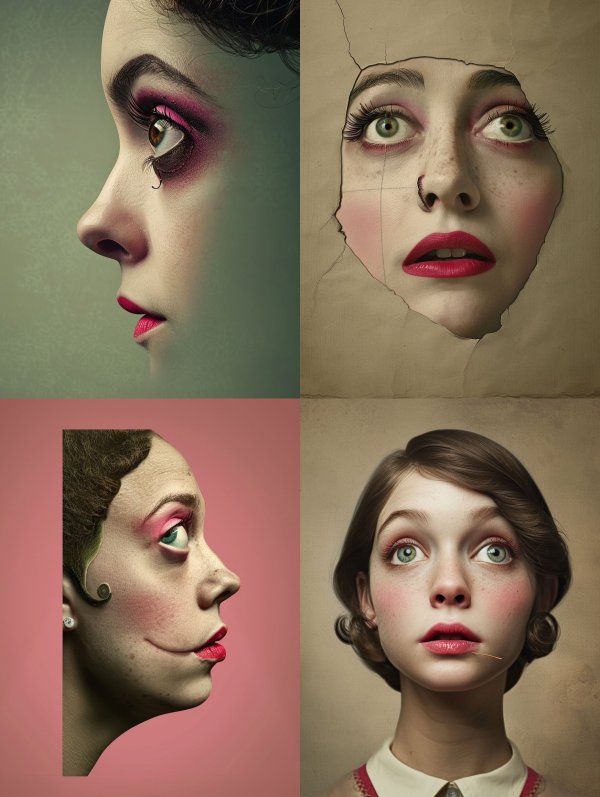 Surrealist Portraits of Ethereal Women