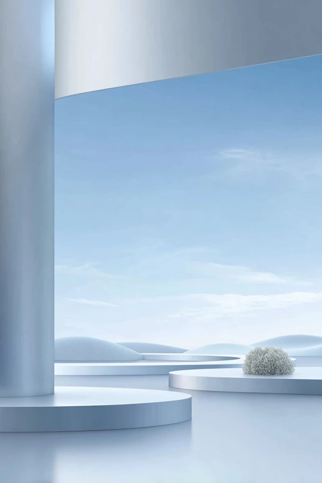 Serene Blue Minimalist Aesthetics - Image 2