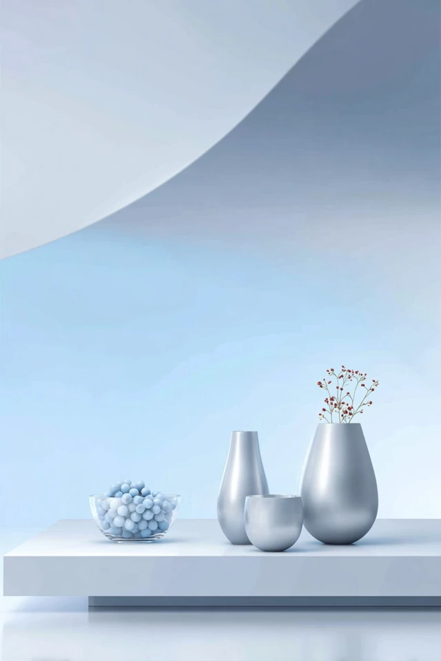 Serene Blue Minimalist Aesthetics - Image 3
