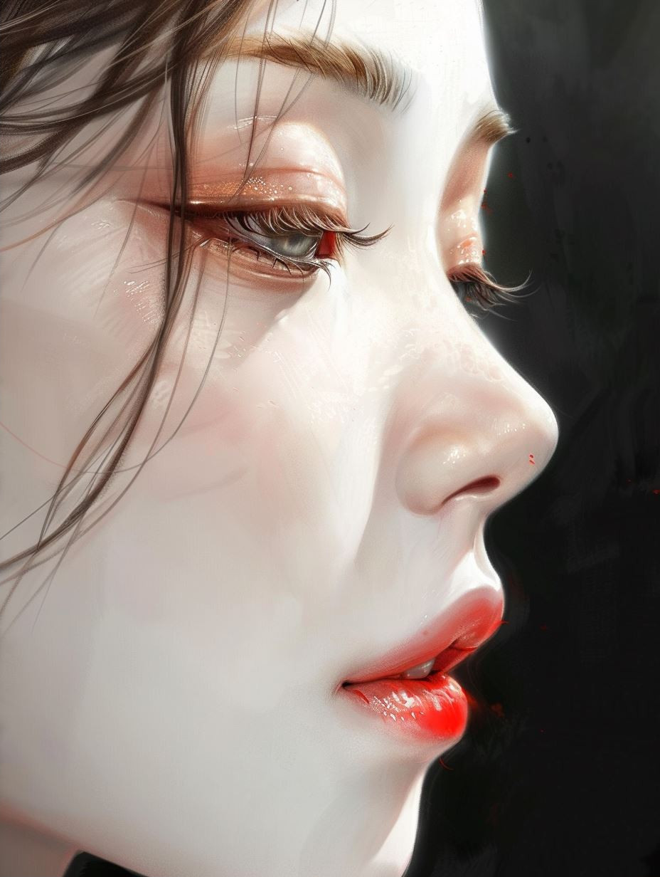 Ethereal Melancholy Digital Portraiture - Image 2