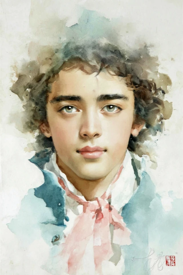 Ethereal Watercolor Youth - Image 1