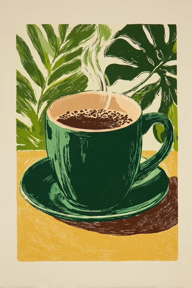 Emerald Screen Print Portrait - Image 4