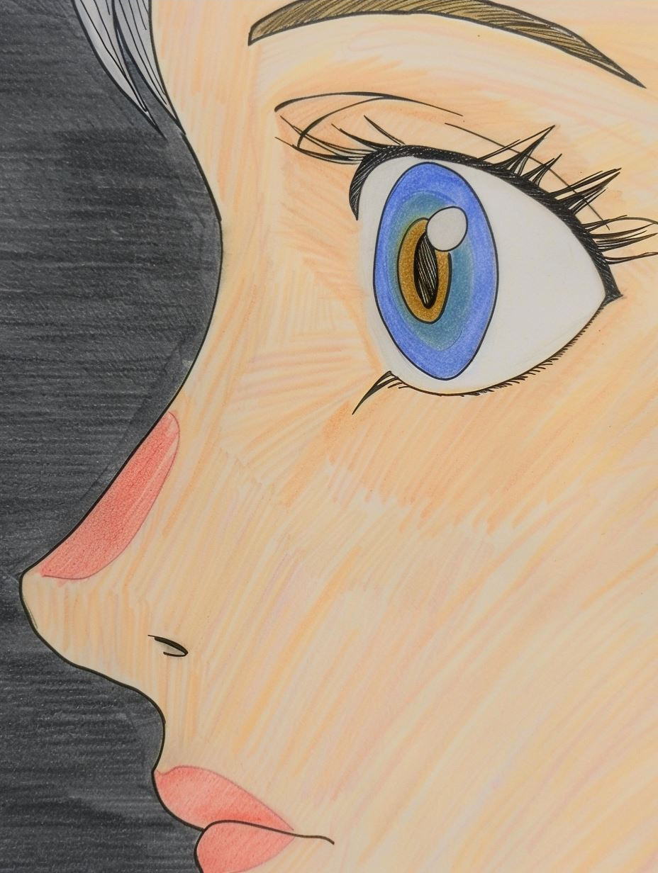 Autumnal Gaze in Pastel Hues - Image 4