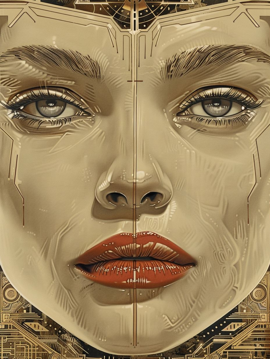 Golden Cybernetic Muse - Image 1