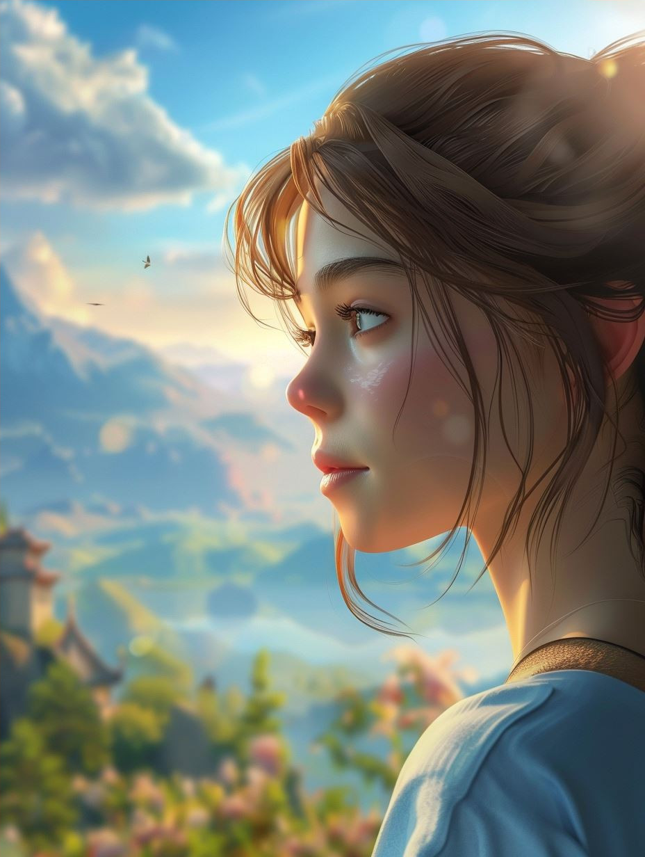 Ethereal Bloom Golden Hour Glow - Image 4