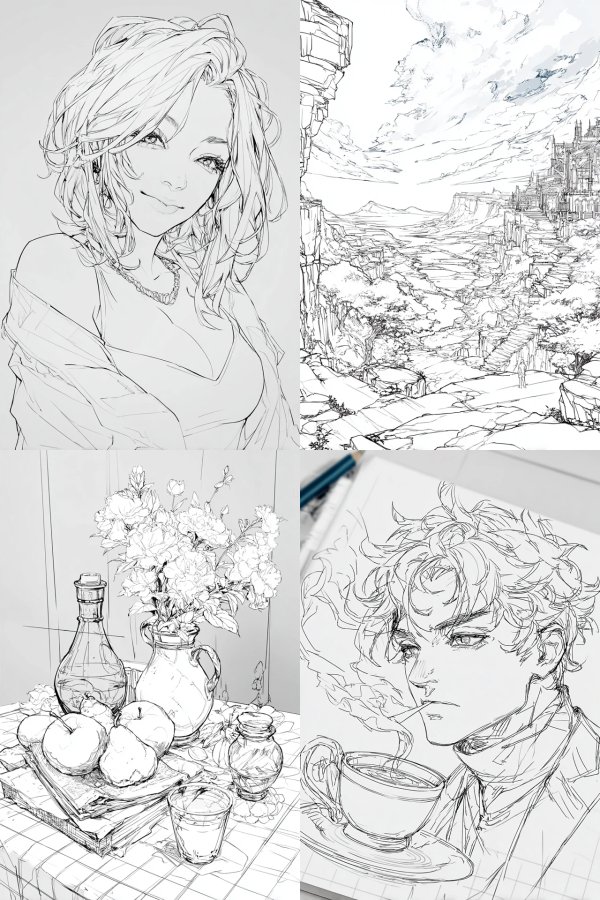 Ethereal Ink Sketch