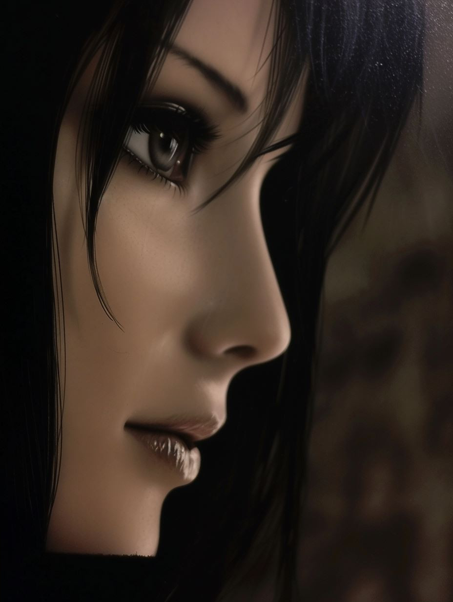 Shadows of Elegance: Dark Feminine Portraits - Image 2