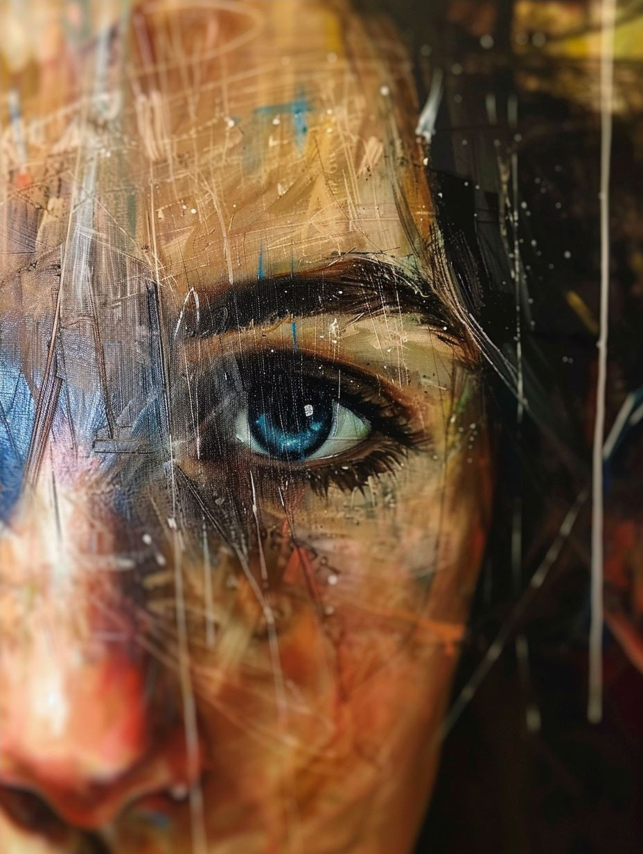Textured Gaze of Ethereal Light - Image 4