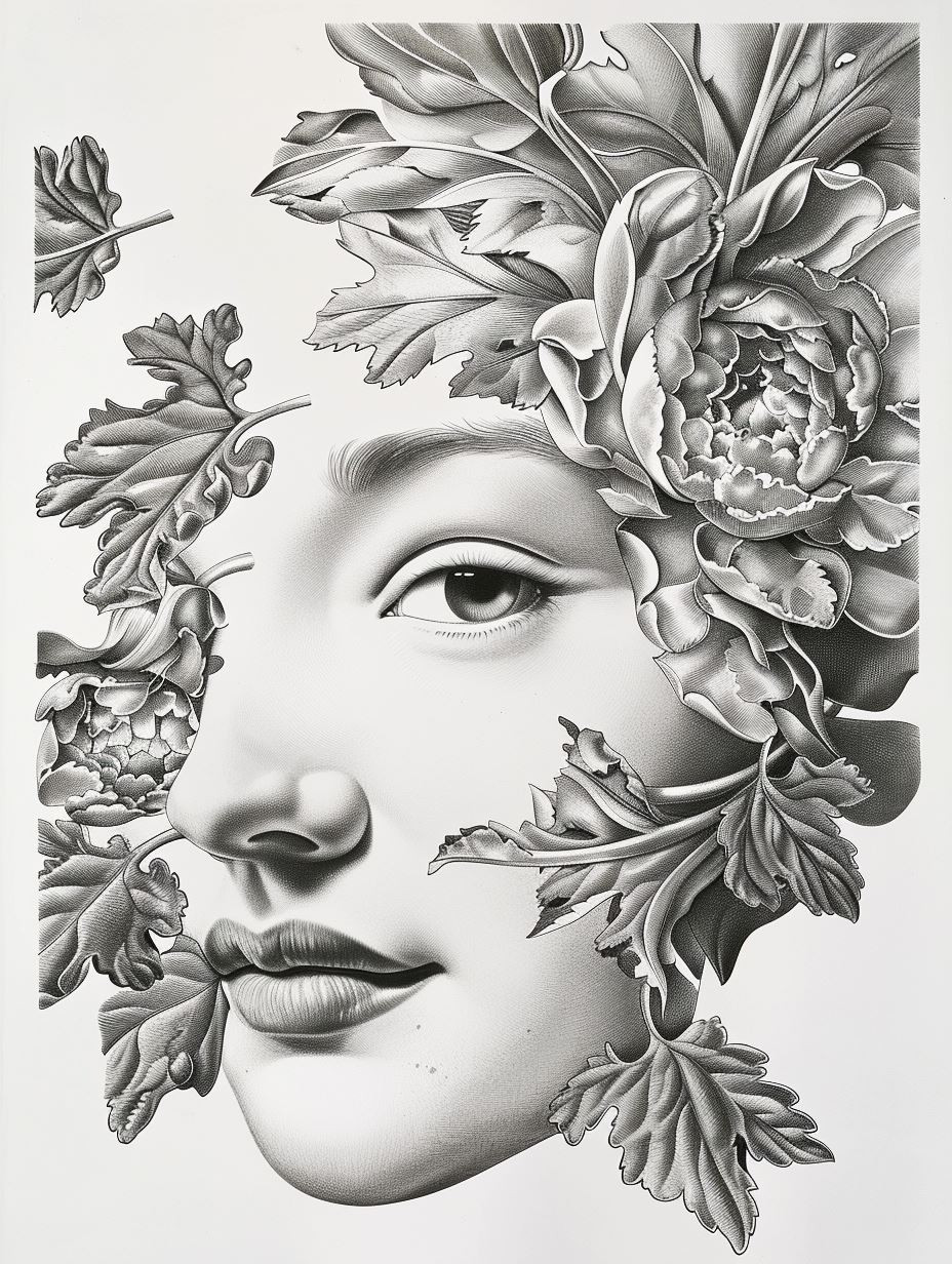 Surrealist Graphite Portrait Studies - Image 3