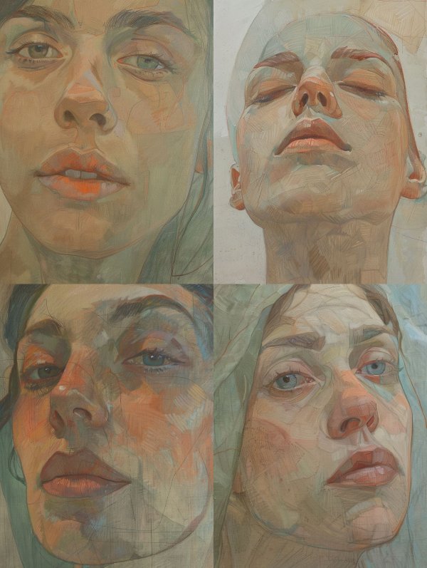Ethereal Gaze: A Study in Light and Form